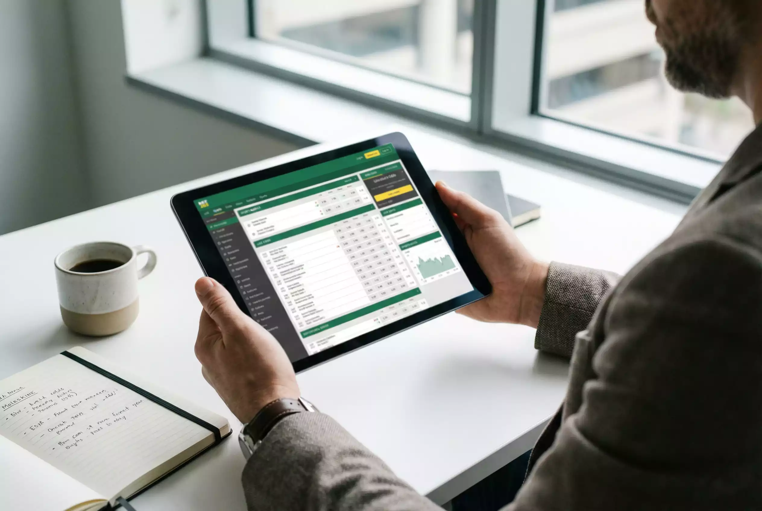Pantalla mostrando cuotas y mercados de apuestas en golf profesional